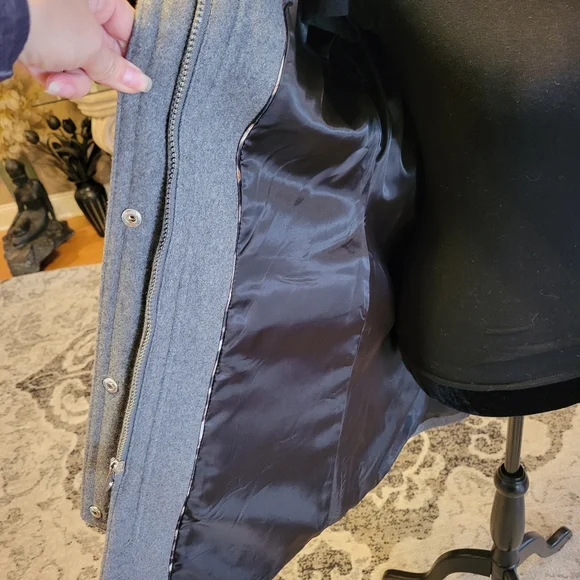 Bebe Military Style Wool Blend Jacket - Picture 11 of 14